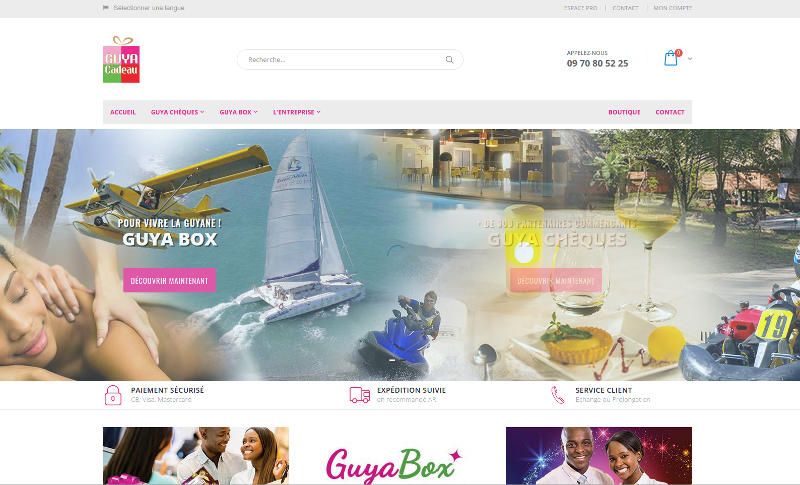 E-Boutique chèque cadeau box e-box en Guyane