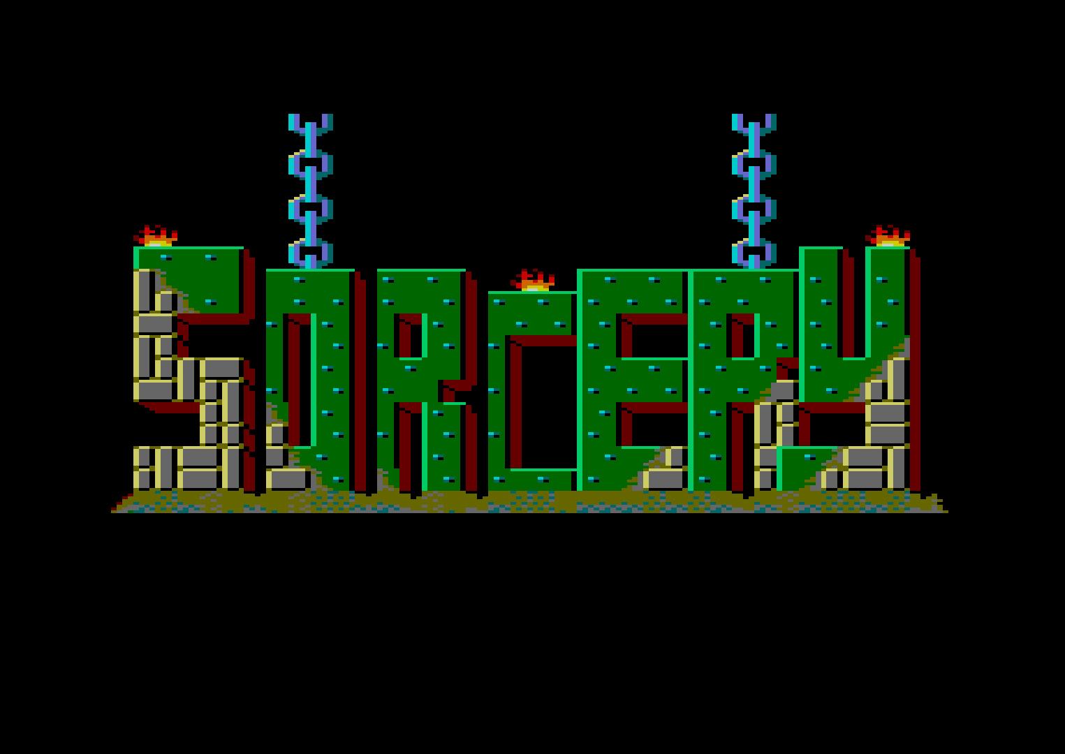 Écran-titre de Sorcery sur Amstrad CPC