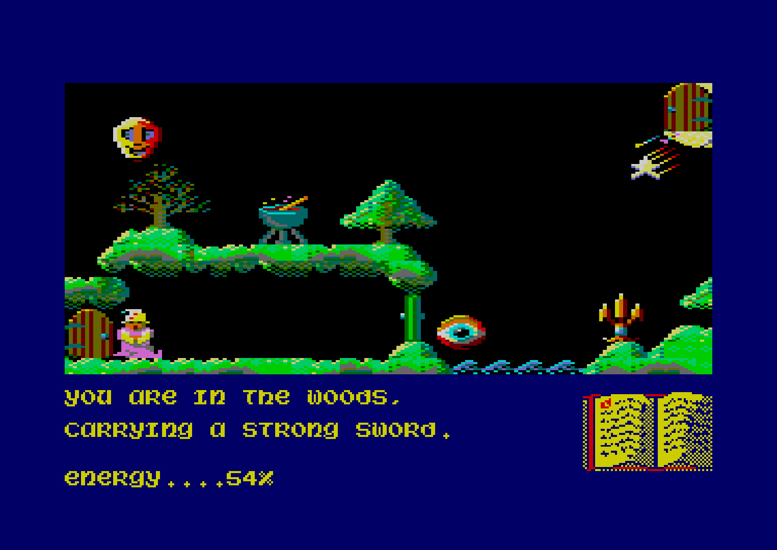 Palais dans Sorcery sur Amstrad CPC