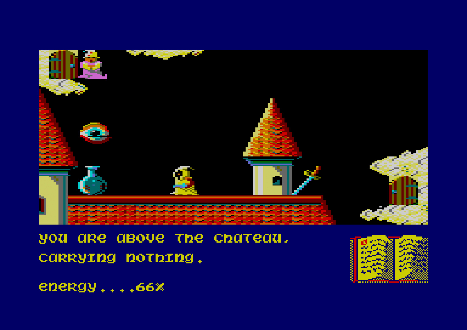 Tunnel dans Sorcery sur Amstrad CPC