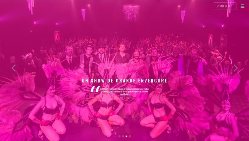 Site web CABARET LE LIVE
