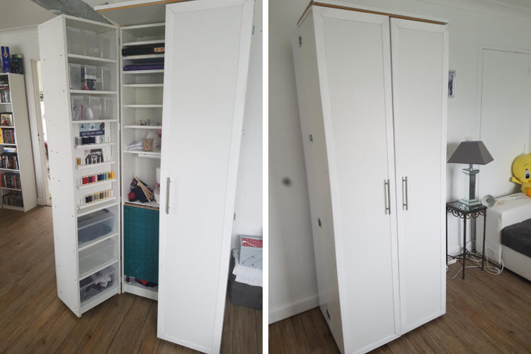 Fermeture du meuble