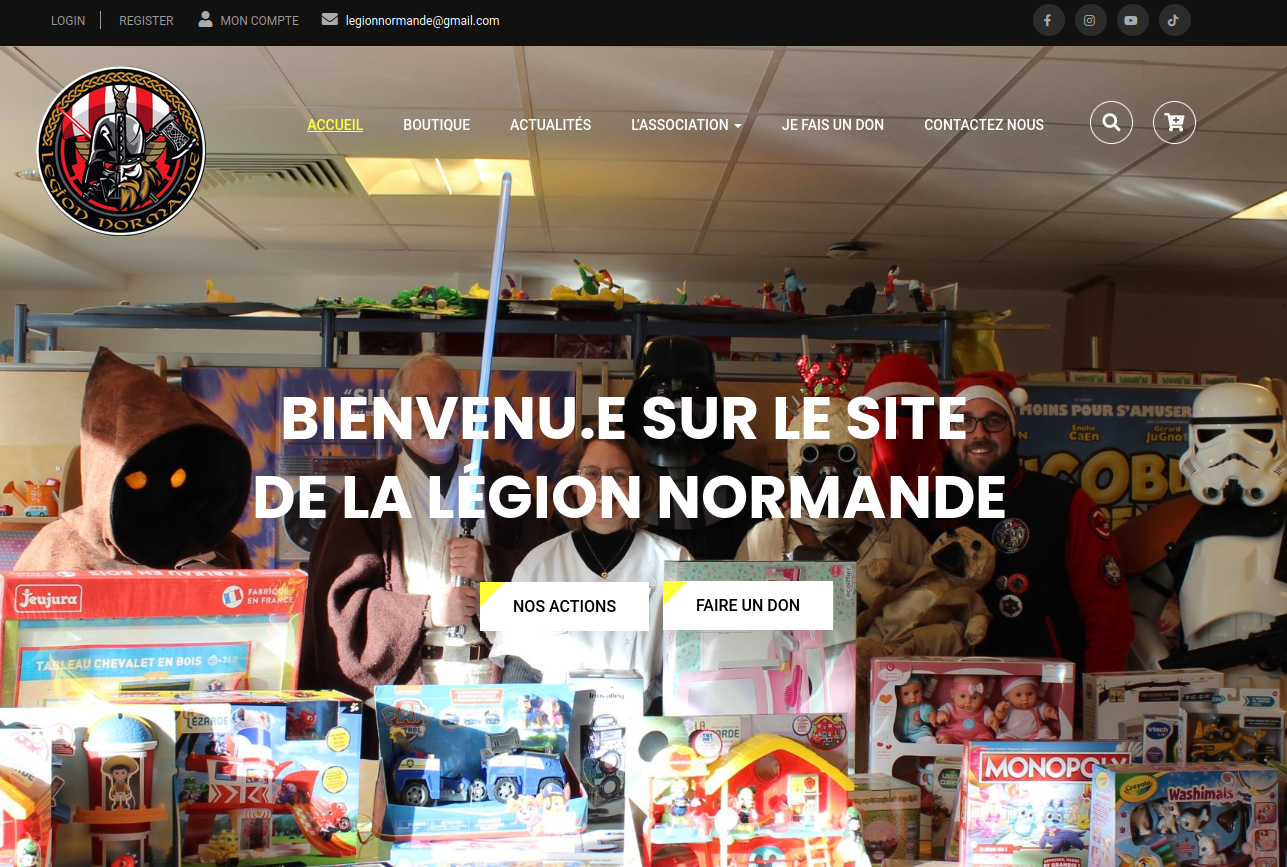 Création site web Association Légion Normande