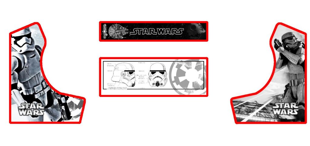 Plug & borne - Bartop star wars - planche finale stickers