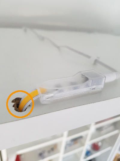 PLUG 1 BORNE - Plateau LED haut - trou pour le capteur